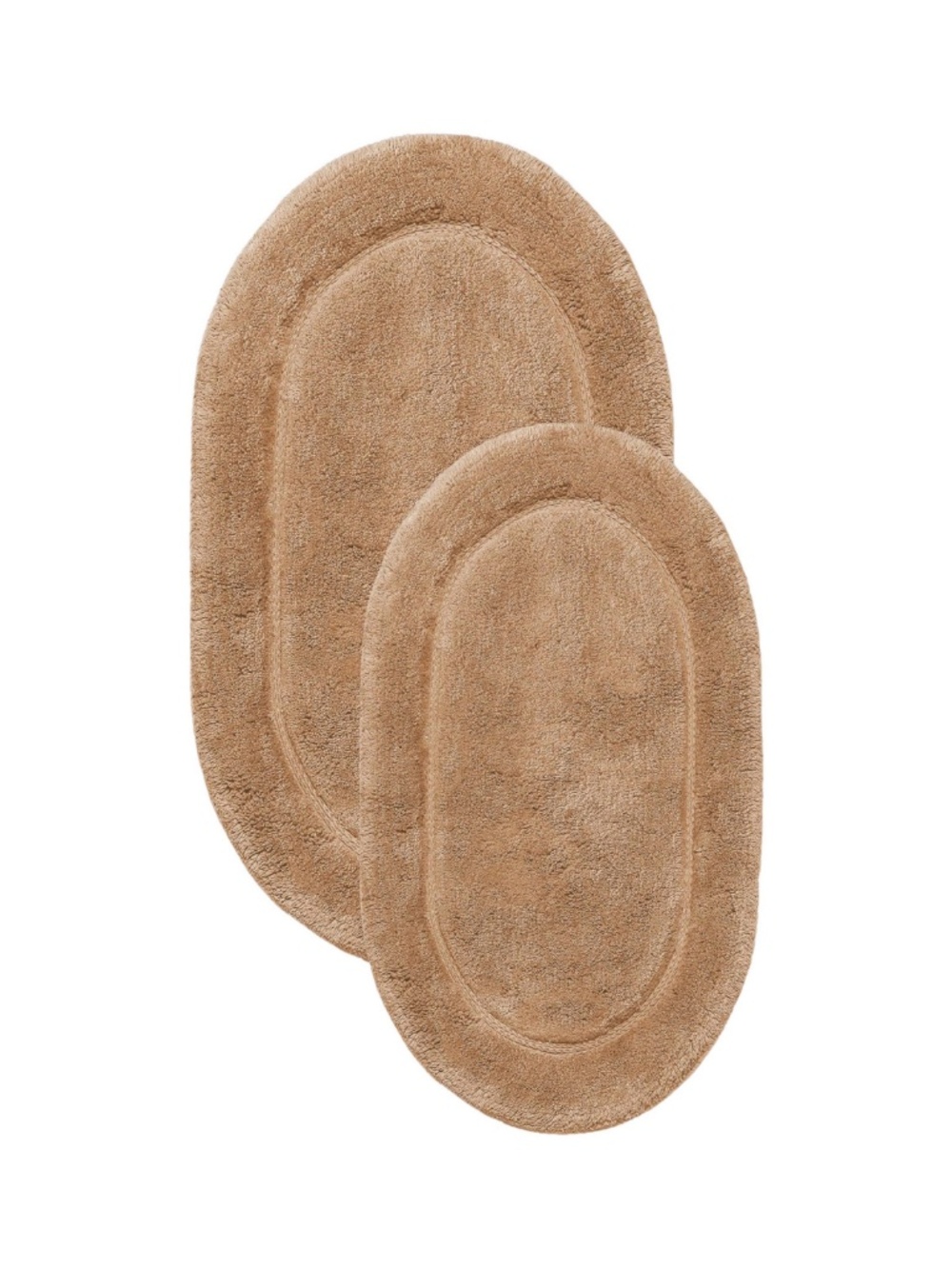 Superior Non-Slip 2 Piece Bath Rug Set, Ultra Plush, Soft and Absorbent 100% Com